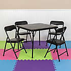 Alternate image 3 for Flash Furniture 5-Piece Kids Folding Table and Chair Set in Black