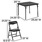 Alternate image 8 for Flash Furniture 5-Piece Kids Folding Table and Chair Set in Black