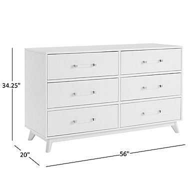 Oxford Baby Holland 6-Drawer Dresser in White. View a larger version of this product image.