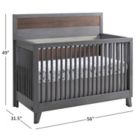 Alternate image 9 for Soho Baby Cascade 4-in-1 Convertible Crib in Grey