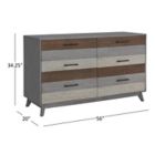 Alternate image 7 for Soho Baby Cascade 6-Drawer Dresser in Grey