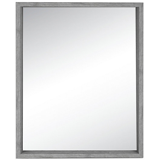 Alternate image 1 for Shadow Box 23.3-Inch x 29.3-Inch Mirror in Grey