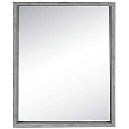 Shadow Box 23.3-Inch x 29.3-Inch Mirror in Grey