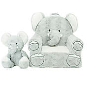 Soft Landing&trade; Darling Duos&trade; Elephant Sweet Seats in Grey