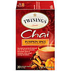 Alternate image 2 for Twinings&reg; Pumpkin Spice Chai Tea Bags 20-Count