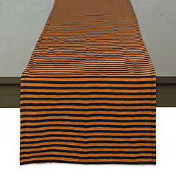 Witchy Stripe Halloween Table Runner in Orange/Black