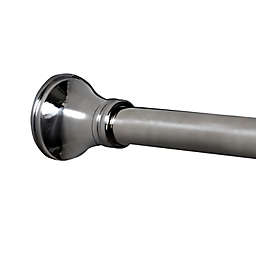 Titan® Dual Mount Stainless Steel Finial Shower Rod in Chrome