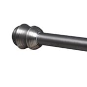 Titan&reg; Dual Mount Stainless Steel Finial Shower Rod in Nickel
