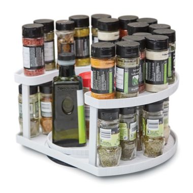 Spice Spinner&trade; Allstar 40-Spice Dual-Spin Cabinet Organizer in White. View a larger version of this product image.