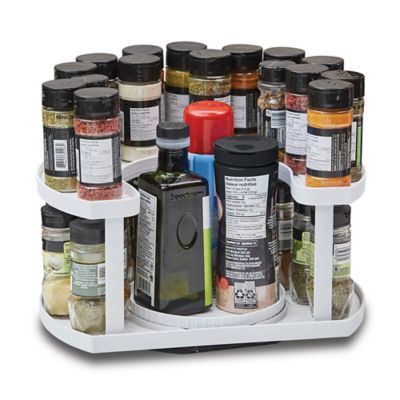 Spice Spinner&trade; Allstar 40-Spice Dual-Spin Cabinet Organizer in White