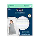 Alternate image 1 for HALO&reg; SleepSack&reg; Medium Stripe Fleece Wearable Blanket in Grey