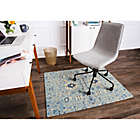 Alternate image 1 for Anji Mountain&reg; Tabriz Handcrafted 0.25&quot; Rug&#39;d Chair Mat in Blue
