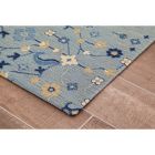 Alternate image 3 for Anji Mountain&reg; Tabriz Handcrafted 0.25&quot; Rug&#39;d Chair Mat in Blue