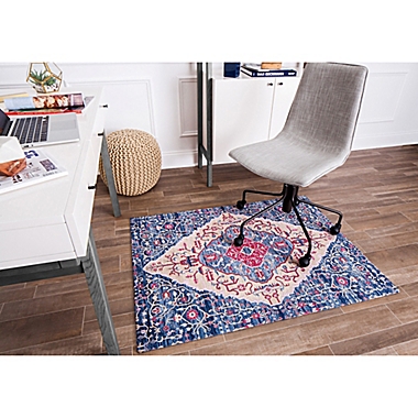 Anji Mountain&reg; Porto 3&#39; x 4&#39; Multicolor 0.25&quot; Rug&#39;d Chair Mat. View a larger version of this product image.