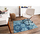 Alternate image 1 for Anji Mountain&reg; Maldives Handcrafted 0.25&quot; Rug&#39;d Chair Mat in Blue/Ivory