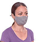 Alternate image 2 for London Luxury&reg; 2-Pack Adult Fabric Face Mask in Grey