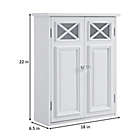 Alternate image 5 for Teamson Home Dawson 2-Door Removable Wooden Wall Cabinet in White