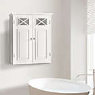 Alternate image 1 for Teamson Home Dawson 2-Door Removable Wooden Wall Cabinet in White