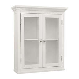 Teamson Home Madison 2-Door Removable Wooden Wall Cabinet in White