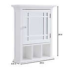 Alternate image 4 for Teamson Home Neal Removable Wooden Medicine Cabinet in White