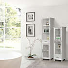 Alternate image 3 for Teamson Home Delaney Wooden Linen Cabinet with Storage in White