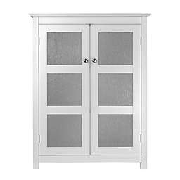 Elegant Home Fashions Olivia 2-Door Floor Cabinet in White