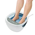 Alternate image 1 for HoMedics&reg; Shiatsu Footbath With Heat Boost in White/Blue