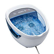 HoMedics&reg; Shiatsu Footbath With Heat Boost in White/Blue