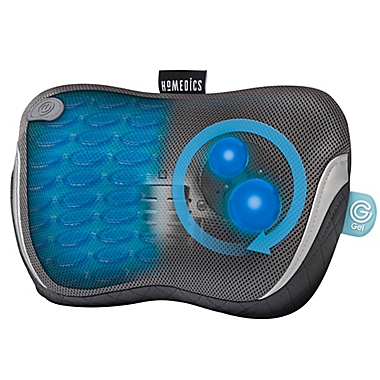 HoMedics&reg; Gentle Touch Gel Cordless Massager with Heat in Grey. View a larger version of this product image.