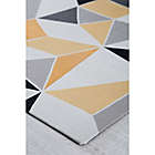 Alternate image 3 for Anji Mountain Figueres 3&#39; x 4&#39; Handcrafted 0.25&quot; Rug&#39;d Chair Mat in Yellow/Grey