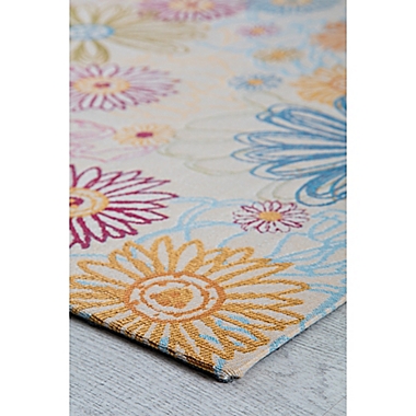 Anji Mountain&reg; Keukenhof 3&#39; x 4&#39; Handcrafted 0.25&quot; Rug&#39;d Chair Mat. View a larger version of this product image.