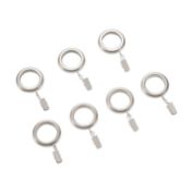 Cambria&reg; Craft Clip Rings in Brushed Nickel (Set of 7)