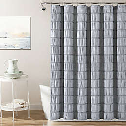 Lush Decor 72-Inch x 72-Inch Waffle Stripe Shower Curtain