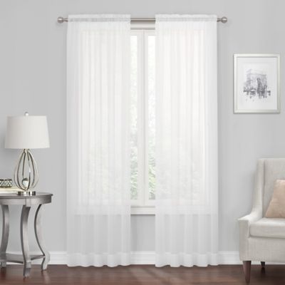 Regal Home Collections Voile Sheer Rod Pocket Window Curtain Panel (Single)