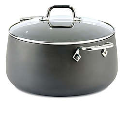 All-Clad HA1 Nonstick 8 qt. Hard-Anodized Covered Stock Pot in Grey