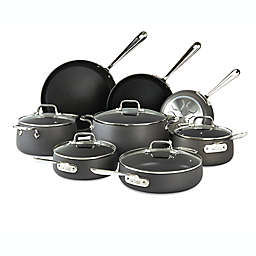 All-Clad HA1 Nonstick Hard-Anodized 13-Piece Cookware Set in Grey