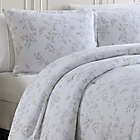 Alternate image 1 for Laura Ashley&reg; Fawna Flannel 3-Piece Full/Queen Comforter Set in Neutral