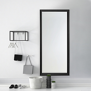 30-Inch x 70-Inch Floor Mirror in Black. View a larger version of this product image.