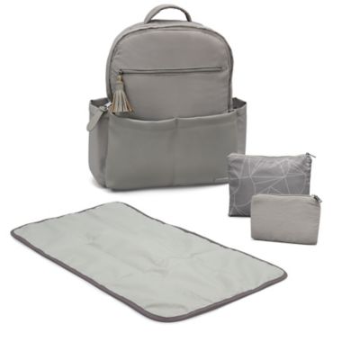 Goldbug All Access Diaper Backpack in Grey. View a larger version of this product image.