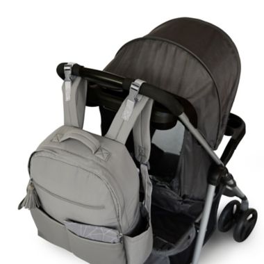 Goldbug All Access Diaper Backpack in Grey. View a larger version of this product image.