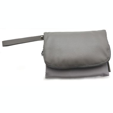 Goldbug Compact Diaper Clutch in Grey. View a larger version of this product image.