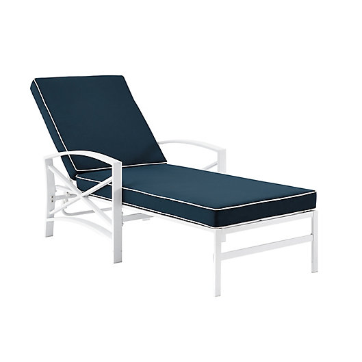 Alternate image 1 for Crosley Kaplan All-Weather Steel Outdoor Chaise Lounge