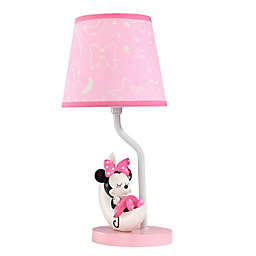 Lambs & Ivy® Minnie Mouse Lamp In Pink/White with CFL Bulb
