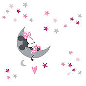 Lambs &amp; Ivy&reg; Minnie Mouse Celestial Wall Decal Set in Pink/Grey