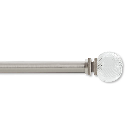 Cambria Craft Leaf Glass Adjustable, Bed Bath And Beyond Curtain Rods White