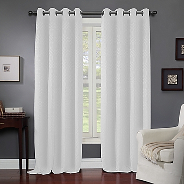 Wyndham 63-Inch Grommet Window Curtain Panel in Snow White (Single). View a larger version of this product image.