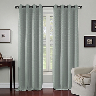 Wyndham 108-Inch Grommet Window Curtain Panel in Green (Single). View a larger version of this product image.