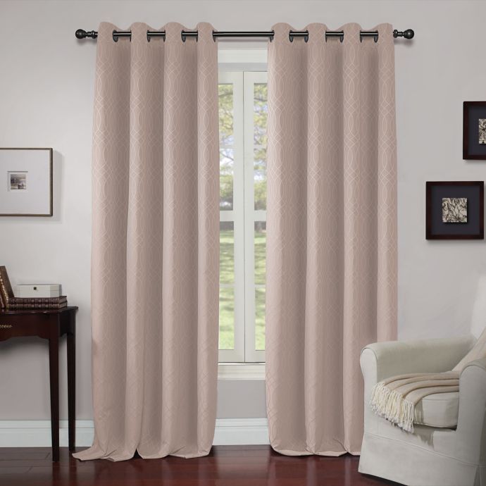 Wyndham Grommet Window Curtain Panel | Bed Bath & Beyond