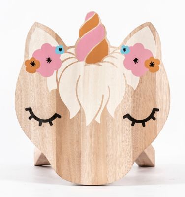 Prinz Unicorn Children&#39;s Wooden Stool