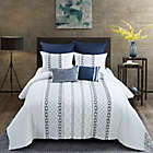 Alternate image 0 for Donna Sharp Trellis 3-Piece King Comforter Set in White